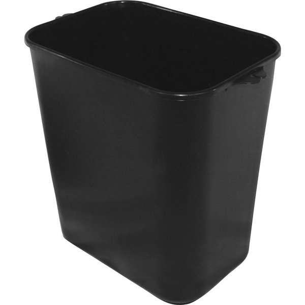 Impact Products 3.50 gal 14-quart Plastic Wastebasket, Black, Polyethylene; Plastic IMP77015CT